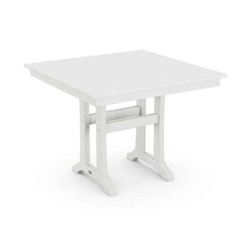 POLYWOOD Farmhouse Trestle 37" Dining Table - Image 9