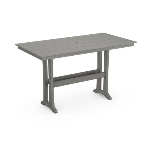 POLYWOOD Farmhouse Trestle 37" X 72" Bar Table - Image 2