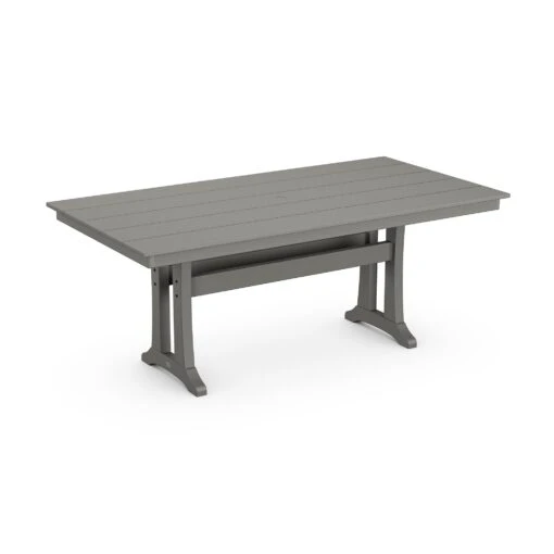 POLYWOOD Farmhouse Trestle 37" X 72" Dining Table - Image 3