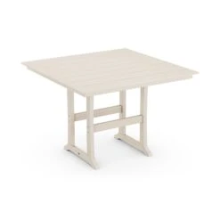 POLYWOOD Farmhouse Trestle 59" Bar Table -HomeNest Store Farmhouse Trestle 59 Inch Bar Table PLB85 T1L1SA Sand