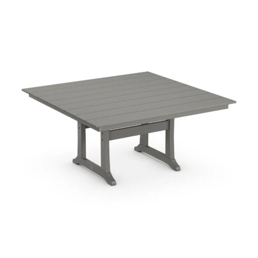 POLYWOOD Farmhouse Trestle 59" Dining Table - Image 3