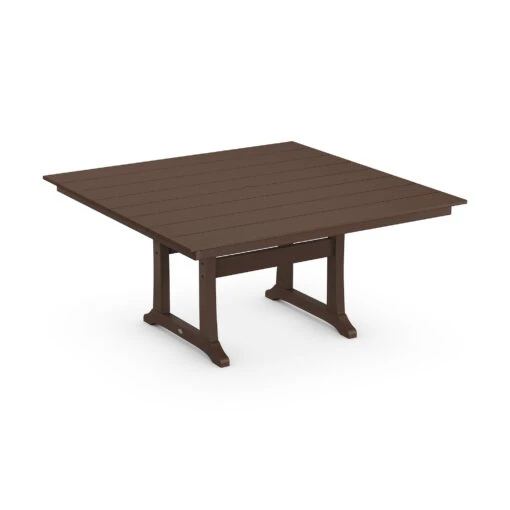 POLYWOOD Farmhouse Trestle 59" Dining Table - Image 6