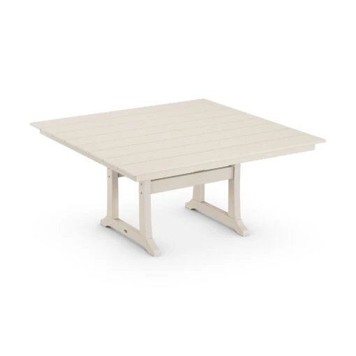 POLYWOOD Farmhouse Trestle 59" Dining Table - Image 7