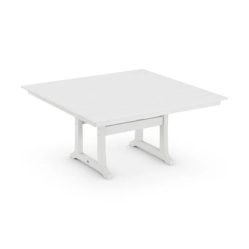POLYWOOD Farmhouse Trestle 59" Dining Table - Image 8