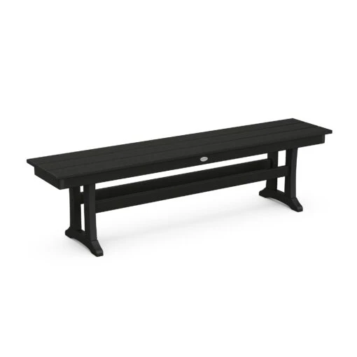 POLYWOOD Farmhouse Trestle 65" Bench - Image 4