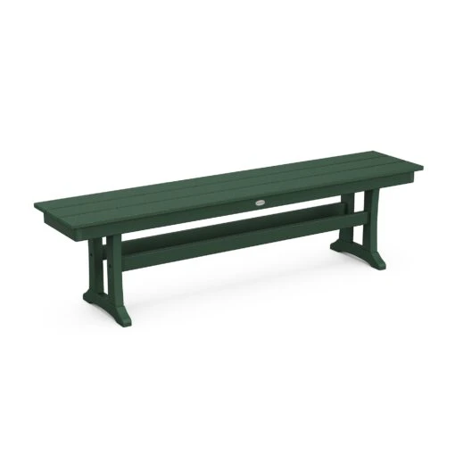 POLYWOOD Farmhouse Trestle 65" Bench - Image 9