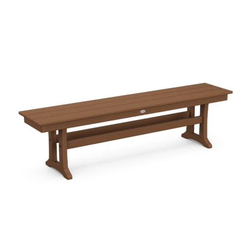 POLYWOOD Farmhouse Trestle 65" Bench - Image 5
