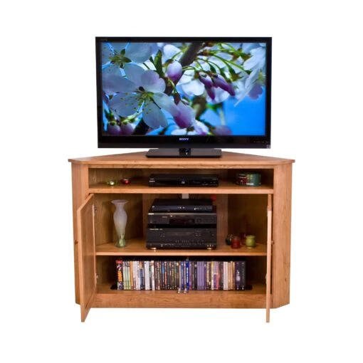 Flat Screen Corner Entertainment Console - Image 2