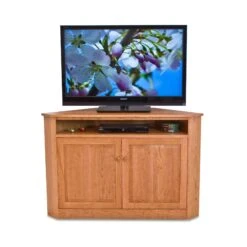 Flat Screen Corner Entertainment Console