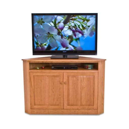 Flat Screen Corner Entertainment Console