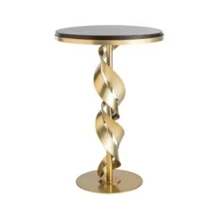Folio Wood Top Accent Table