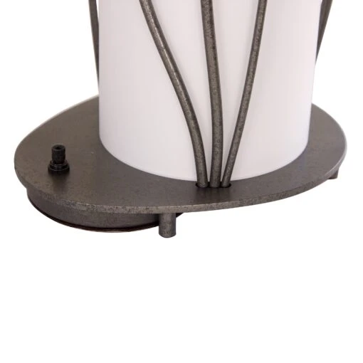Forged Leaves And Glass Table Lamp - Image 3
