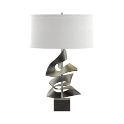 Gallery Two Fold Table Lamp -HomeNest Store Gallery Two Fold Table Lamp Natural Iron Natural Anna