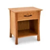 Green Mountain 1-Drawer Enclosed Shelf Nightstand -HomeNest Store Green Mountain 1 Drawer Enclosed Shelf Nightstand