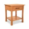 Green Mountain 1-Drawer Open Shelf Nightstand -HomeNest Store Green Mountain 1 Drawer Open Shelf Nightstand