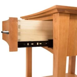 Green Mountain 1-Drawer Open Shelf Nightstand -HomeNest Store Green Mountain 1 Drawer Open Shelf Nightstand 2