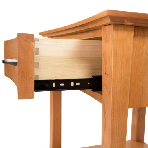 Green Mountain 1-Drawer Open Shelf Nightstand - Image 3