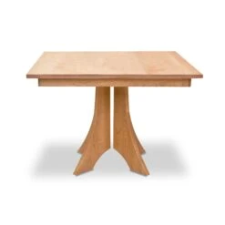 Hampton Split Pedestal Square Table -HomeNest Store Hampton Square Split Pedestal Solid Top Table 42 Inch Natural Maple
