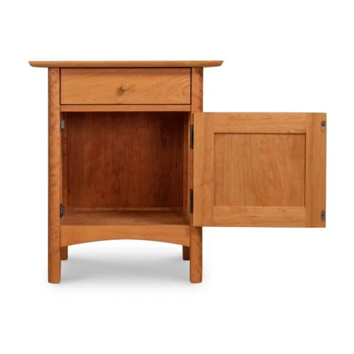 Heartwood Shaker 1-Drawer Nightstand With Door - Image 4