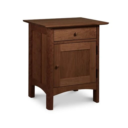 Heartwood Shaker 1-Drawer Nightstand With Door - Image 10
