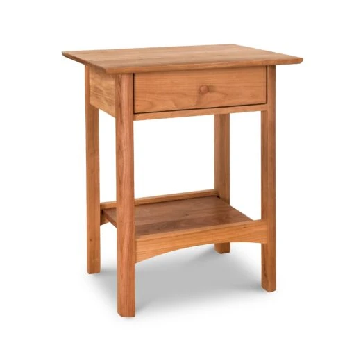 Heartwood Shaker 1-Drawer Open Shelf Nightstand - Image 9