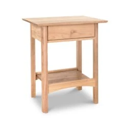 Heartwood Shaker 1-Drawer Open Shelf Nightstand -HomeNest Store Heartwood Shaker 1 Drawer Open Shelf Nightstand Natural Maple
