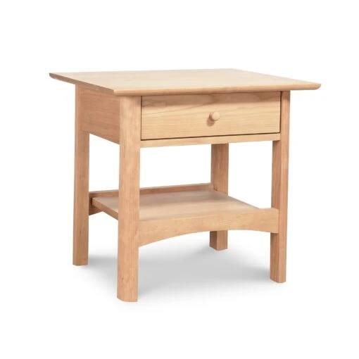 Heartwood Shaker 1-Drawer Open Shelf Nightstand - Image 7