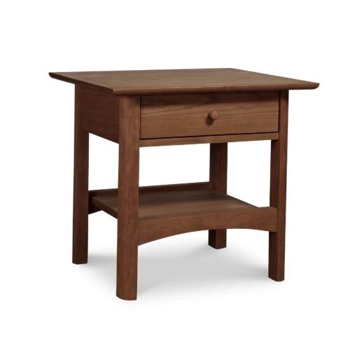 Heartwood Shaker 1-Drawer Open Shelf Nightstand - Image 8