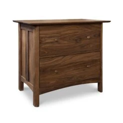 Heartwood Shaker 2-Drawer Lateral File Cabinet -HomeNest Store Heartwood Shaker 2 Drawer Lateral File Cabinet Natural Walnut