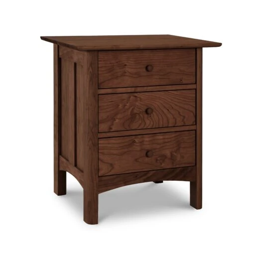 Heartwood Shaker 3-Drawer Nightstand - Image 6