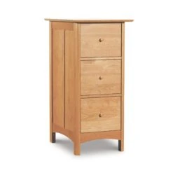 Heartwood Shaker 3-Drawer Vertical File Cabinet -HomeNest Store Heartwood Shaker 3 Drawer Vertical File Cabinet Natural Maple