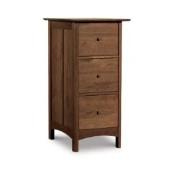 Heartwood Shaker 3-Drawer Vertical File Cabinet -HomeNest Store Heartwood Shaker 3 Drawer Vertical File Cabinet Natural Walnut