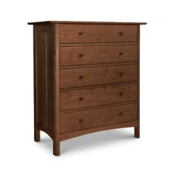 Heartwood Shaker 5-Drawer Chest -HomeNest Store Heartwood Shaker 5 Drawer Chest Natural Walnut