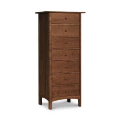 Heartwood Shaker 7-Drawer Lingerie Chest -HomeNest Store Heartwood Shaker 7 Drawer Lingerie Chest Natural Walnut