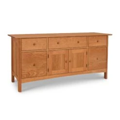 Heartwood Shaker File Credenza -HomeNest Store Heartwood Shaker File Credenza Natural Cherry