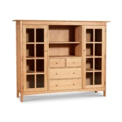 Heartwood Shaker Home Office Center Cabinet -HomeNest Store Heartwood Shaker Home Office Center Cabinet Natural Maple