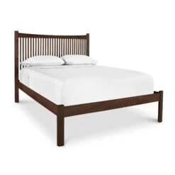 Heartwood Shaker Low Footboard Bed -HomeNest Store Heartwood Shaker Low Footboard Bed Natural Walnut