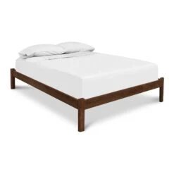 Heartwood Shaker Studio-Style Platform Bed -HomeNest Store Heartwood Shaker Studio Platform Bed Natural Walnut wxyzpi