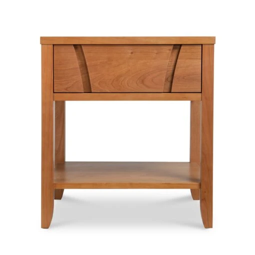 Holland 1-Drawer Open Shelf Nightstand - Image 2
