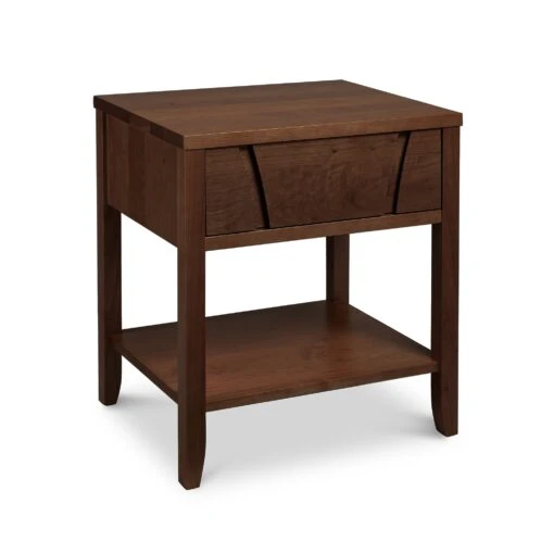 Holland 1-Drawer Open Shelf Nightstand - Image 9