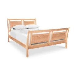 Incline Sleigh Bed -HomeNest Store Incline Sleigh Bed Queen Natural Maple