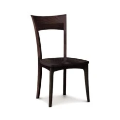 Ingrid Shaker Chair With Wood Seat -HomeNest Store Ingrid Cherry Chair with Wood Seat Smoke Cherry