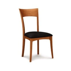 Ingrid Chair -HomeNest Store Ingrid Cherry Chair Onyx Microsuede Autumn Cherry