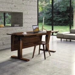 Invigo Sit-Stand Desk -HomeNest Store Invigo Walnut Sit Stand desk 3 d1721442 804d 468a 8813 5ae68310283c