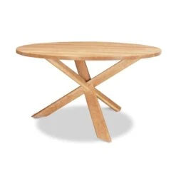 Junction Solid Top Table -HomeNest Store Junction Table 48 Inch Natural Maple
