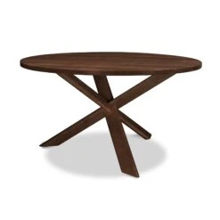 Junction Solid Top Table -HomeNest Store Junction Table 48 Inch Natural Walnut