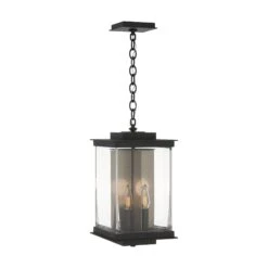 Kingston Outdoor Large Lantern -HomeNest Store Kingston Outdoor Large Lantern Coastal Black Soft Gold
