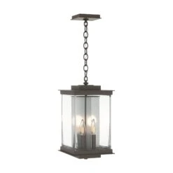 Kingston Outdoor Large Lantern -HomeNest Store Kingston Outdoor Large Lantern Coastal Dark Smoke Vintage Platinum