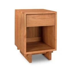 Kipling 1-Drawer Enclosed Shelf Nightstand