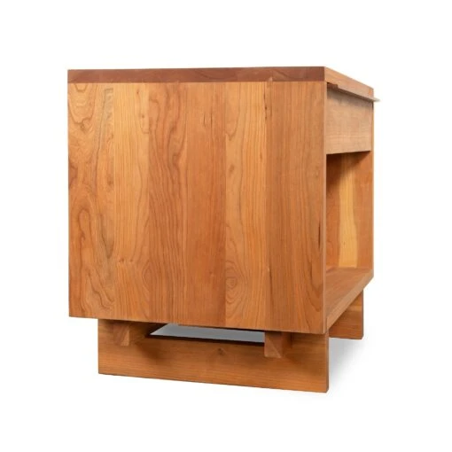 Kipling 1-Drawer Enclosed Shelf Wide Nightstand - Image 3